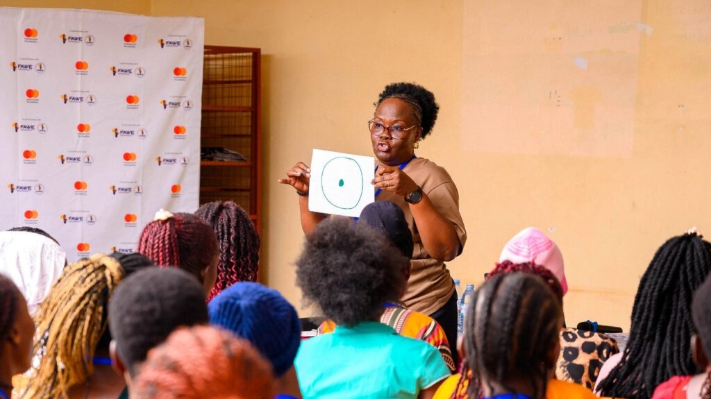 Dr Pamela Eludu, motivational speaker, teaching the module Self Determinism and Self Assessment at UTC Lira, Lira
